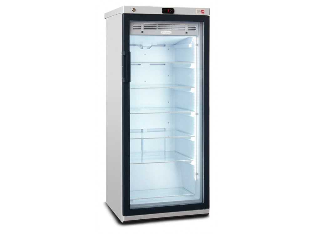 Шкаф холодильный Бирюса 235 DNZ стекло (-6,,,+6, 1450x600x590 ) 235л. фронт черный
