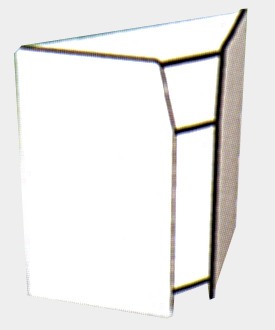 Прилавок Полина угловой внутренний (500х500х900мм) 18кг