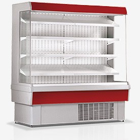 Горка холодильная СВИТЯЗЬ 120 П ВС (красная) t  0...+7 (г.р.1300/800/1980мм)