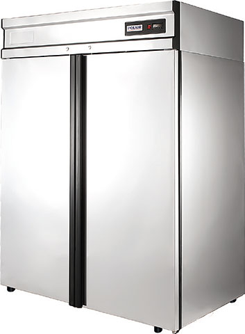 Шкаф холодильный Polair CB 114-G  1400л (нерж, 0...-18; 1474x930x2064мм)