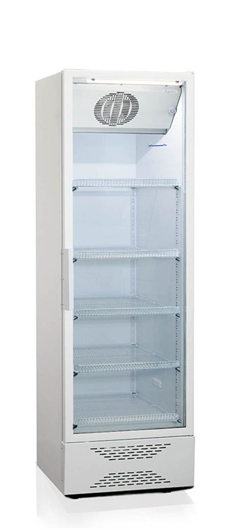 Шкаф холодильный Бирюса 520N, стекло 1-дверный,(+1+10, 2180x670x670) 520л. 