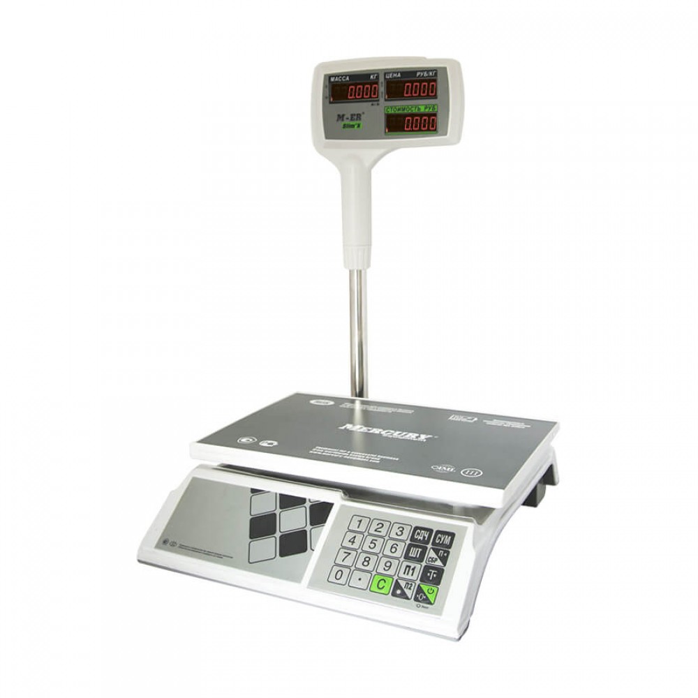 Весы электронные Меркурий-ER 326ACPX-15,2 Slim'X