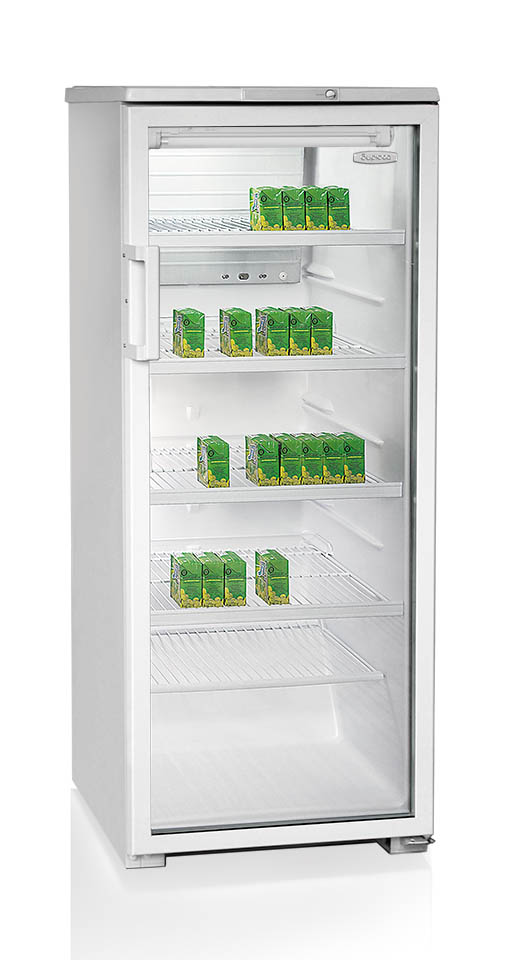 Шкаф холодильный Бирюса 290, стекло  1-дверный, (+1+10, 1450x580x620; ) 290л 