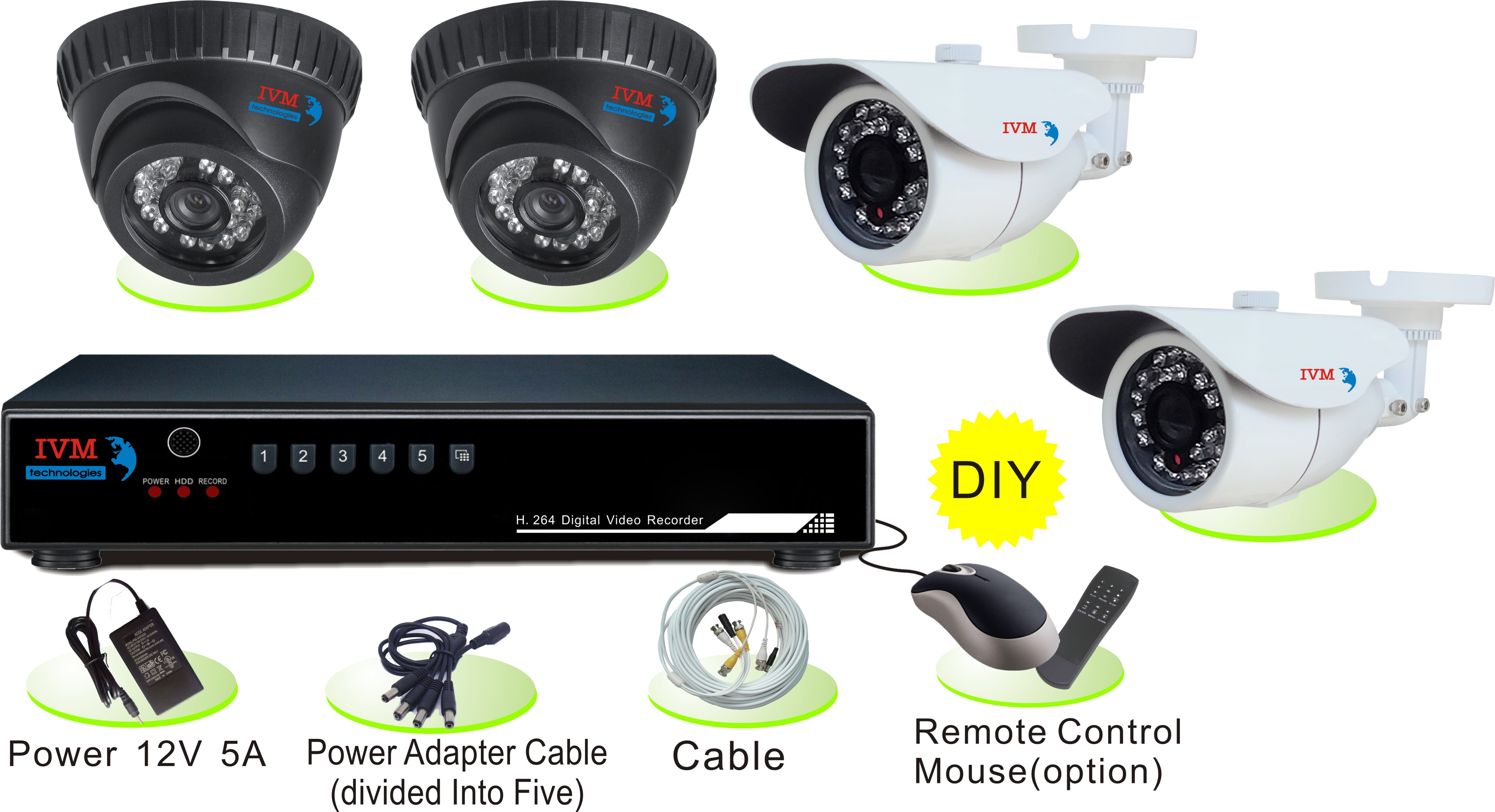IVM-2D2B   2-купольные, 2-цилиндрические видеокамеры (Sony 420 TVL),  